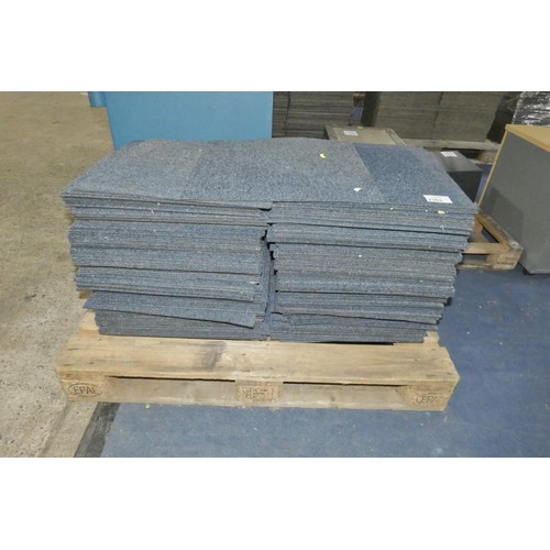 2365 - 1 x pallet containing a quantity of approx 200 x blue patterned carpet tiles each measuring approx 5... 