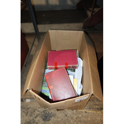 3203 - A quantity of various items including books, vinyl records, 1 x manual tile cutter, 1 x hand operate... 