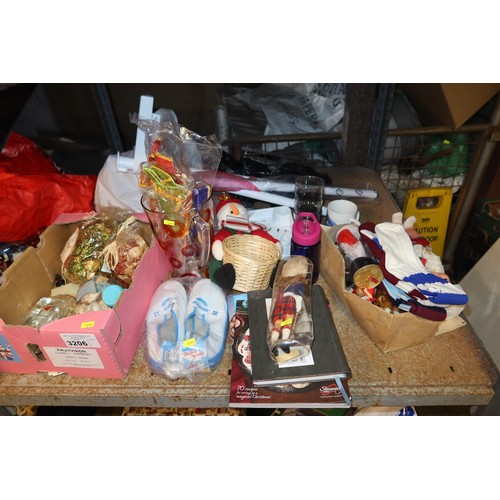 3206 - A quantity of various items including x VAX steam mop 240v, 1 home pole dancing pole, ornaments, a p... 