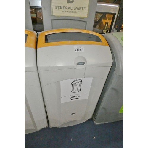 2453 - 1 x Nexus grey plastic recycling bin