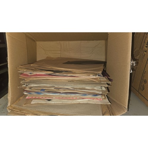 3441 - 2 boxes containing a quantity of various records, 2 boxes of dvds, a diamond tile cutter etc Please ... 