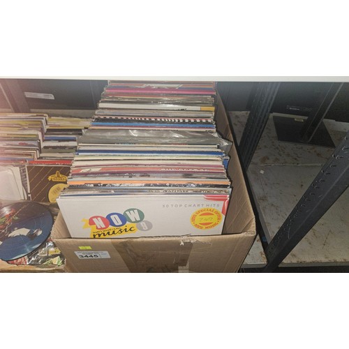 3445 - A quantity of various records including picture discs, contents of 2 boxes, please see pictures for ... 