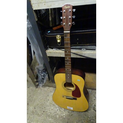 3468 - A 6 string acoustic guitar by Squire type 20th anniversary SD-3NAT, No case