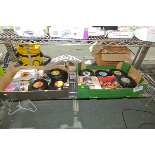 3359 - 2 boxes containing a quantity of various 7 inch vinyl records. Not practical to list in detail so pl... 