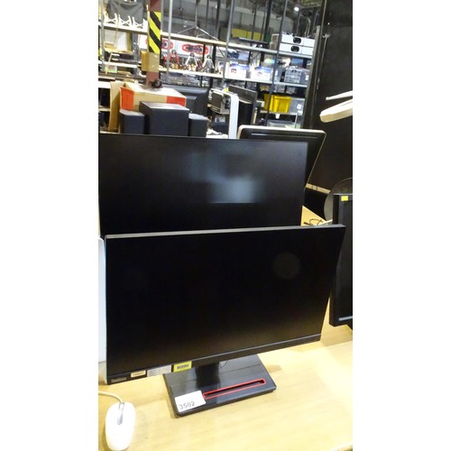 3502 - 2 x 24 inch HDMI HD PC monitors by Lenovo type Think Vision T24i-10 - trade. TESTED WORKING