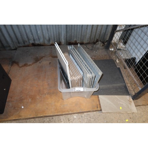 3416 - A quantity of various ceramic floor tiles