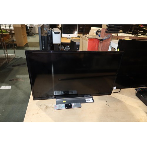 3538 - A 32 inch smart HDTV by Toshiba type 32LL3C63DB, comes with stand and remote control - trade