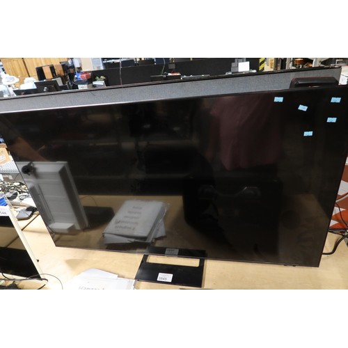 3545 - A 55 inch smart HD TV by Samsung type UE55AU9007K comes with a stand, but no remote control - trade