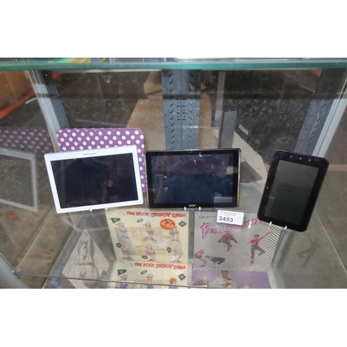 3453 - 3 x various tablets including a Lenovo tab 2, Acer Iconia tab 10 etc - trade