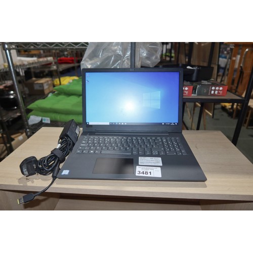 3481 - A Lenovo laptop with an i5 seventh generation 2.5ghz processor, 8gb ram 256gb SSD running Windows 10... 