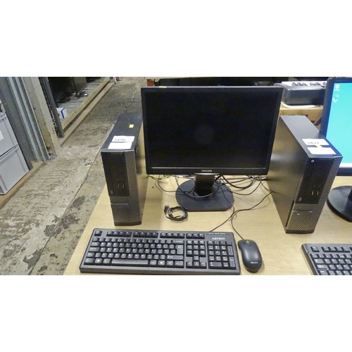 3496 - A Dell small form factor tower pc with an i5 4th generation 3.3ghz processor, 8gb ram, 500gb Hdd, ru... 