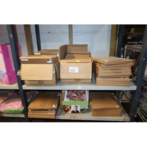 3648 - A quantity of books, The complete gammon cookbook by Phil Vickery, contents of 2 shelves