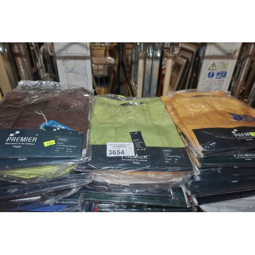 3654 - A quantity of various colour long sleeve blouses by Premier mostly size 24 5xl. Contents of 1 shelf