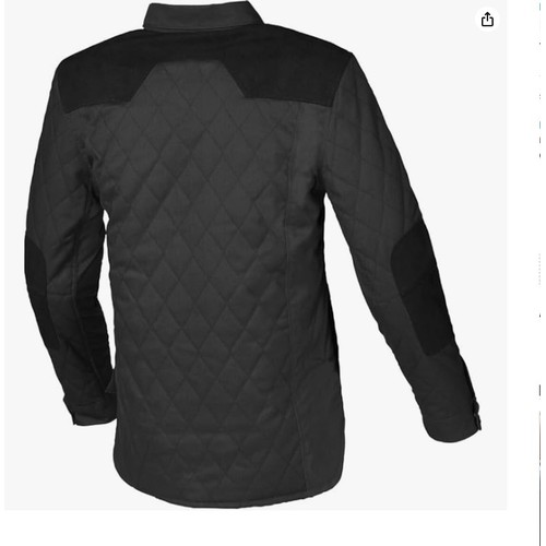 1458 - 1 x Macna Inland Quilted motorcycle motor shirt / jacket size XXL UK 46 RRP £114 - black