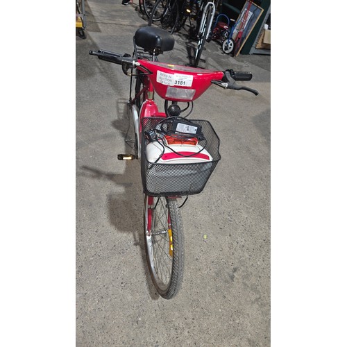 3181 - 1 x Electroped battery assisted bicycle supplied with a mains battery charger. Please note - Tested ... 