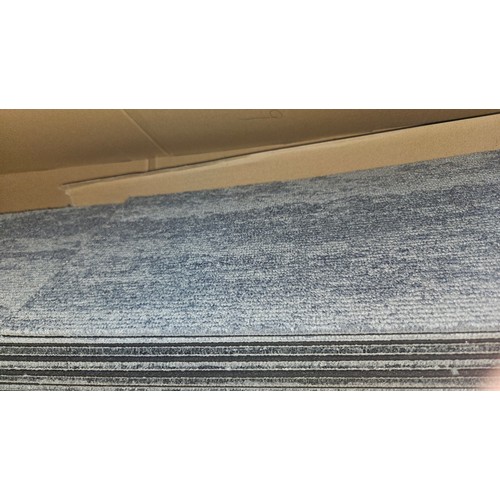 2318 - A quantity of various Milliken and IVC patterned carpet tiles each approx 100 x 25cm (3 different co... 