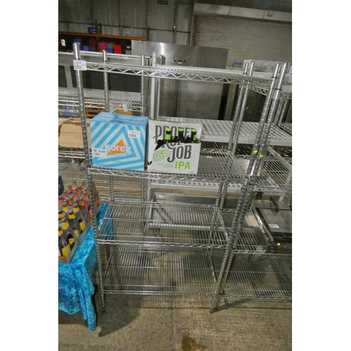 2283A - A catering type rack by Vogue with 4 shelves approx 90x47x186cm