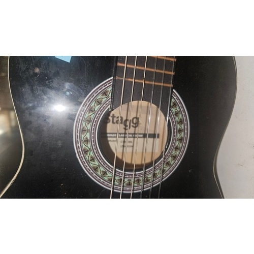 3417 - A small handmade classic guitar by Stagg type C505 BK, no case