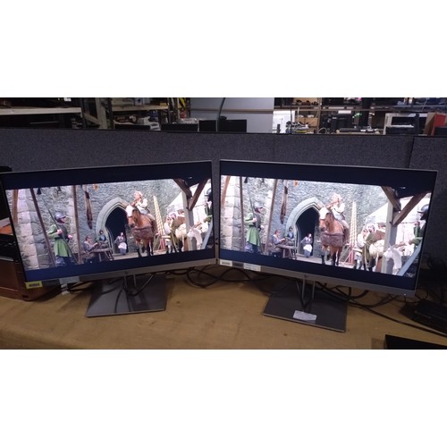 3464 - 2 x 24 inch HD display monitors by HP type E243 - trade