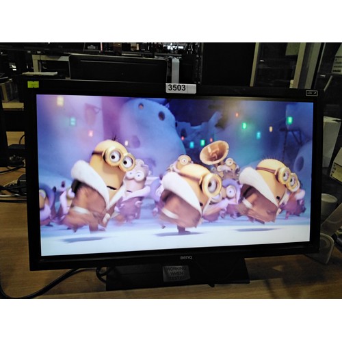 3503 - A 27inch thin bezel 3D HD monitor by BenQ model XL2720-B tested working - trade