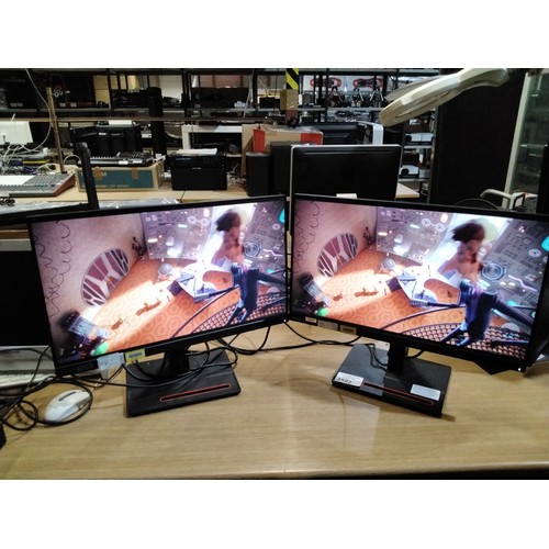 3502 - 2 x 24 inch HDMI HD PC monitors by Lenovo type Think Vision T24i-10 - trade. TESTED WORKING