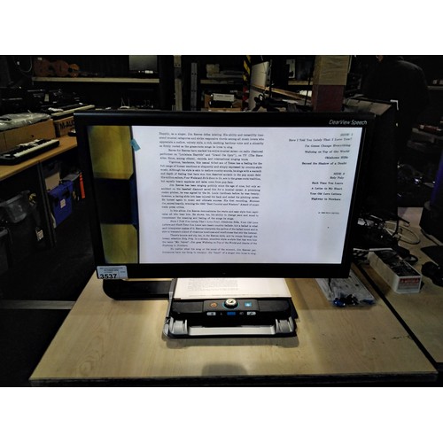 3537 - A 24 inch clear view speech by Optelec - trade. TESTED WORKING