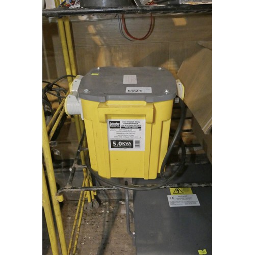 5021 - 1 x Defender 5.0 kva site transformer 110v