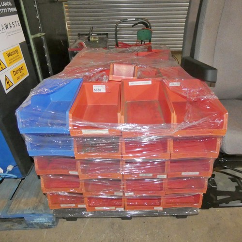 5056 - 1 pallet containing a quantity of Lin type plastic storage bins comprising approx 20 bins at 20 x 35... 