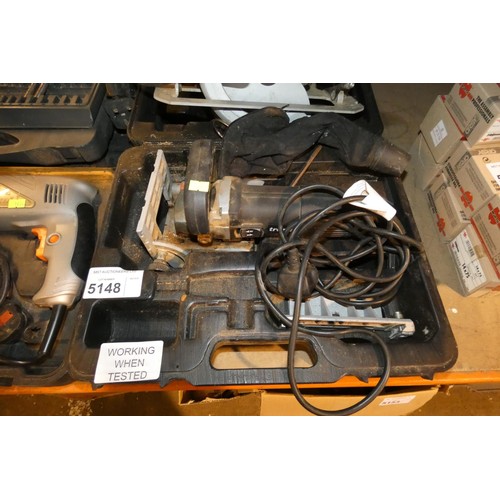 5148 - 1 x Erbauer circular saw, 1 x Trend biscuit jointer, 1 x Power base drill and a quantity of various ... 