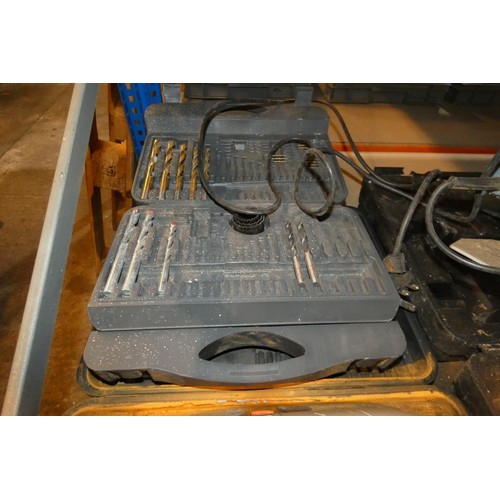 5148 - 1 x Erbauer circular saw, 1 x Trend biscuit jointer, 1 x Power base drill and a quantity of various ... 