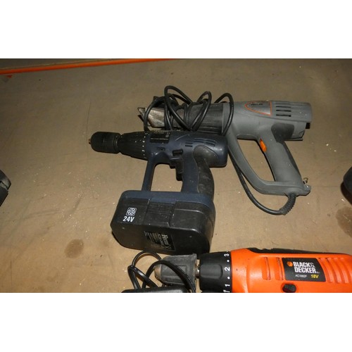 5197 - 5 x various power tools including a Systec SDS drill and a Parkside breaker drill - all items are 24... 