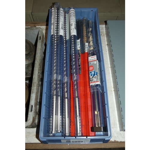 5099 - 1 box containing a quantity of various long series masonry drill bits