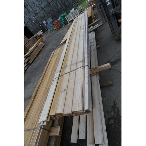 6134 - A quantity of timber comprising of 4.5cm x 4.5cm and tongue and groove, lengths vary up to approx 48... 