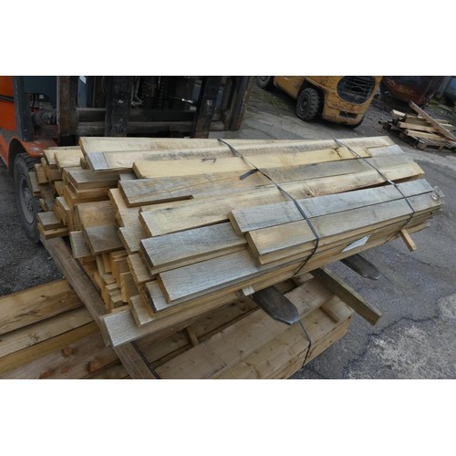 6164 - A quantity of timber comprising of 7.5cm x 2.5cm, lengths vary up to approx 160cm long - Top stack