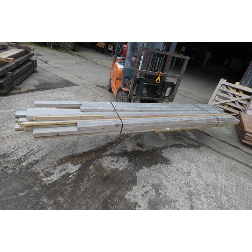 6179 - A quantity of timber comprising of mostly 10cm x 5.5cm, lengths vary up to approx 360cm long - Top s... 