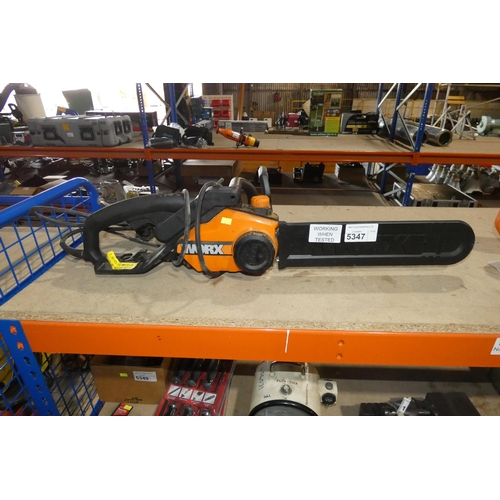 5347 - 1 x Worx electric chainsaw 240v