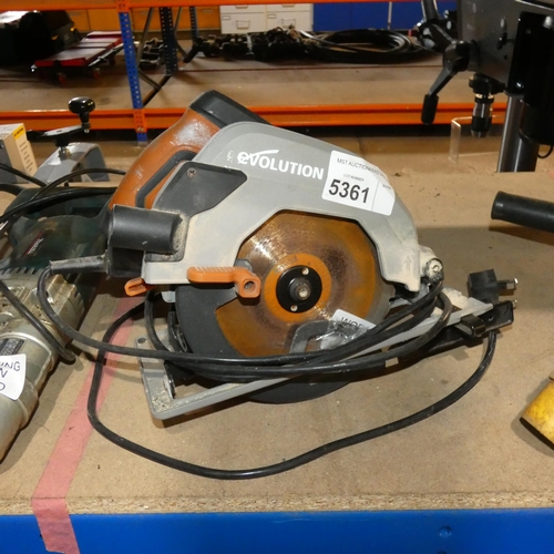 5361 - 1 x Evolution R185 circular saw 240v