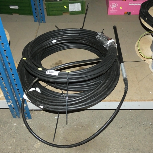 5444 - 4 x various lengths of armoured electric cable - No other details visible