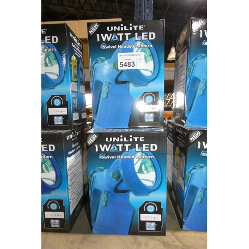 5483 - 3 x Unilite swivel head LED lanterns