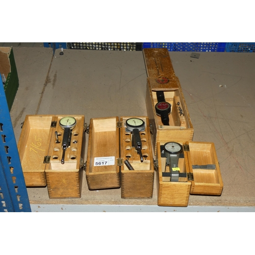 5617 - 4 x precision engineering gauges in wooden cases comprising 2 x John Bull Interchecks, 1 x SAXL tors... 