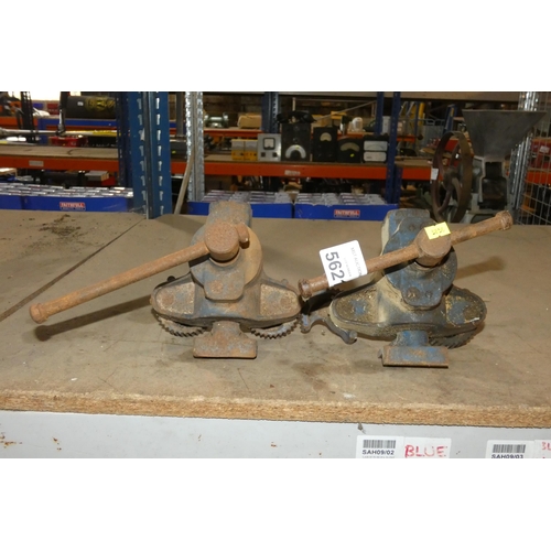 5621 - 2 x Record 153 flooring / floor board clamps