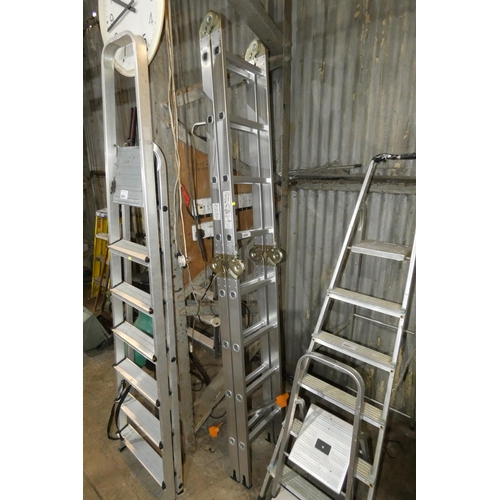 5690 - 1 x aluminium multi function folding ladder