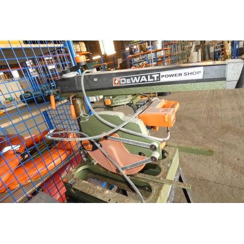 5316 - 1 x Dewalt DW1251 cross cut saw with stand 240v