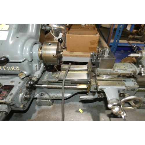 5447 - 1 x Myford Super 7 metal turning lathe no. SK60992, 240v, bed length approx 64cm supplied on a Myfor... 