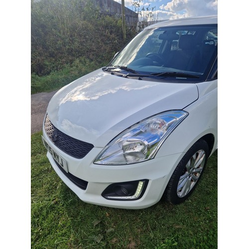 1 - Suzuki swift 1.2 SZ3 5dr Hatchback, White, Reg No MF15 MYJ, 1st reg: 03/03/2015, 5 speed manual petr... 