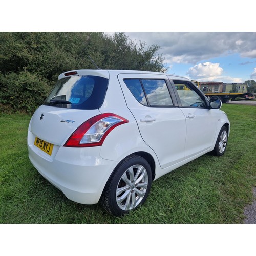 1 - Suzuki swift 1.2 SZ3 5dr Hatchback, White, Reg No MF15 MYJ, 1st reg: 03/03/2015, 5 speed manual petr... 