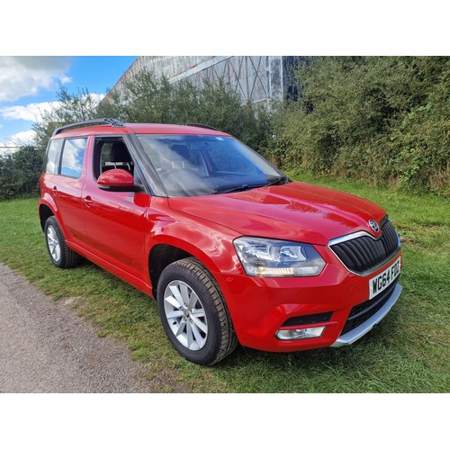 2 - Skoda Yeti  Diesel estate 2.0 Tdi CR 5dr. Red, Reg No: WG64 FDZ, 1st Reg 13/11/2014, 5 spd manual di... 