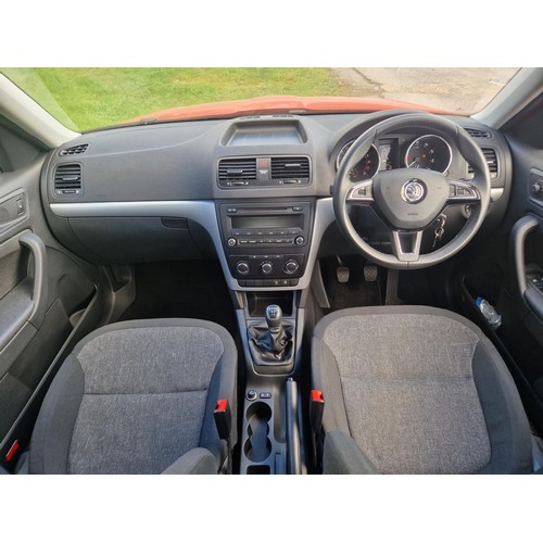 2 - Skoda Yeti  Diesel estate 2.0 Tdi CR 5dr. Red, Reg No: WG64 FDZ, 1st Reg 13/11/2014, 5 spd manual di... 