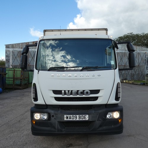 4 - Iveco Eurocargo ML180E25 MY 2008 18ton Box Lorry Euro 5, White, Reg: WA09 BDE, 30/09/2009, Diesel 58... 