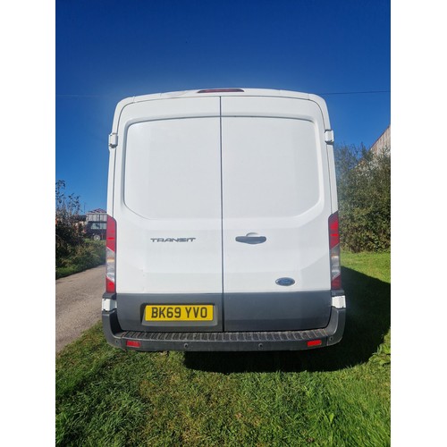 6 - Ford Transit 350 L3 RWD 2.0 TDCi 130PS H2 Panel van LWB, Semi High Roof, White, Reg : BK69 YVO, 18/0... 